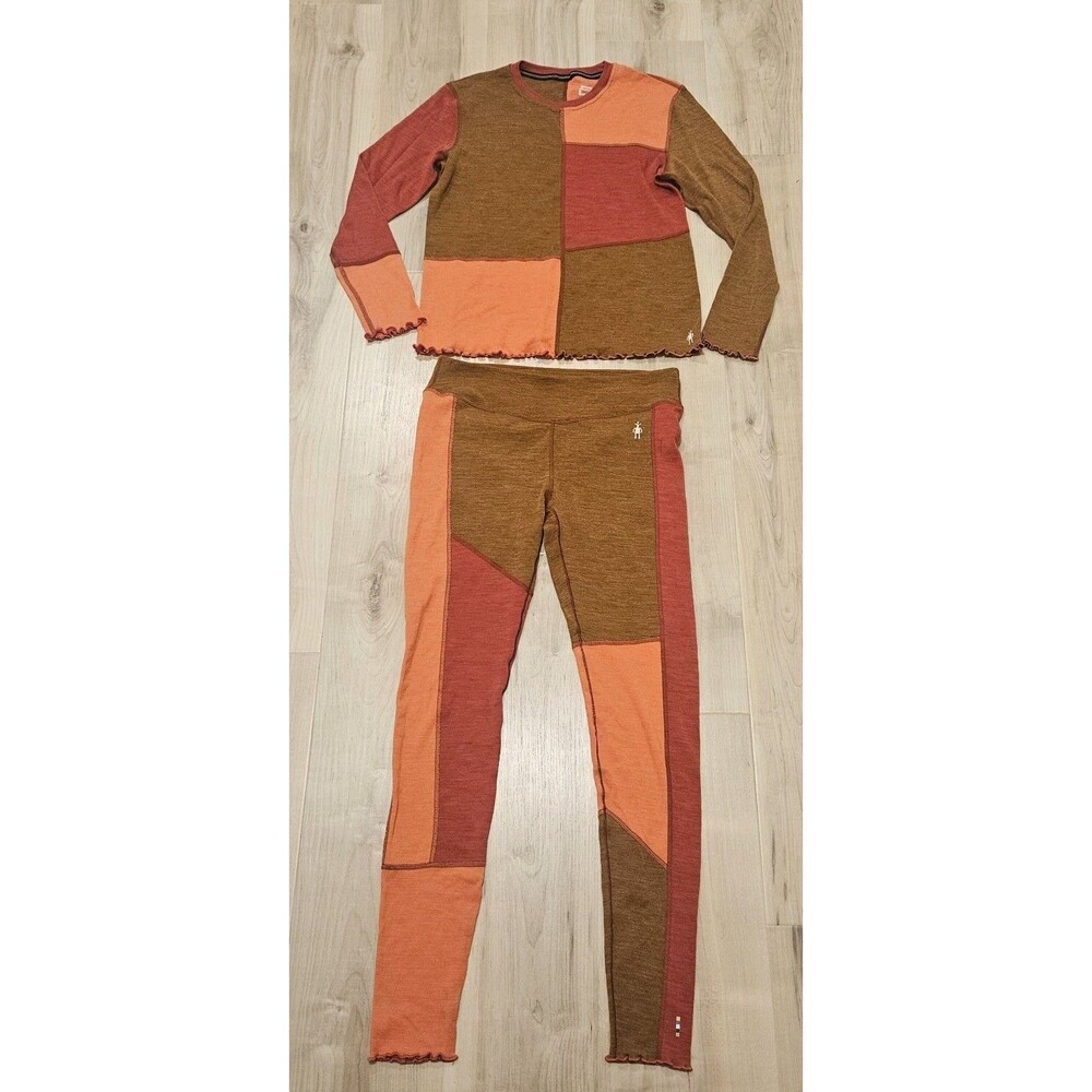 Smartwool Women’s Lettuce Edge Merino Wool Base Layer 2 Piece Set Medium